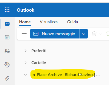 Archiviazione manuale di elementi - Supporto tecnico Microsoft